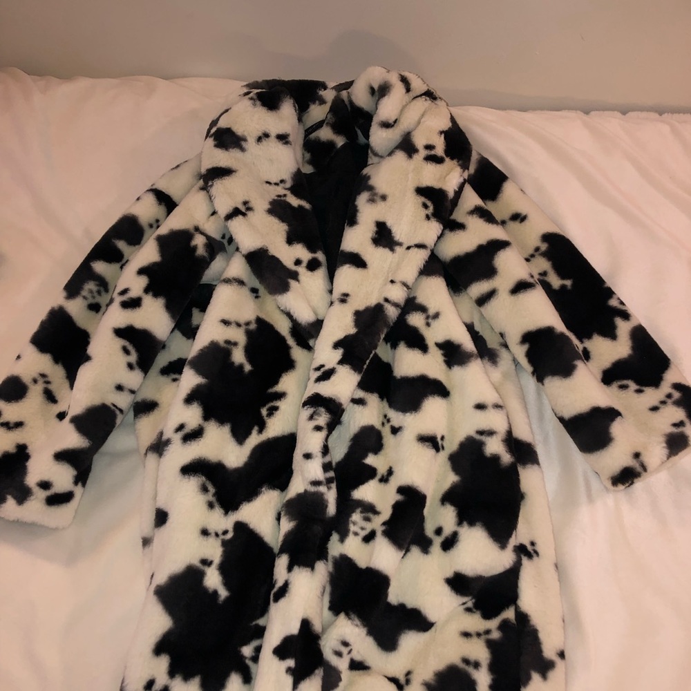 Cow Print Coat
